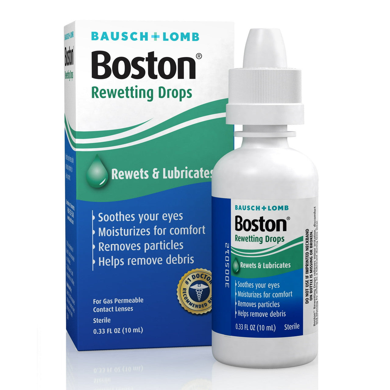 Bausch And Lamb Boston Rewettinging Drops For Contact Lenses - 10 Ml